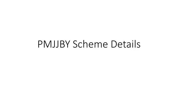 pmjjby scheme details