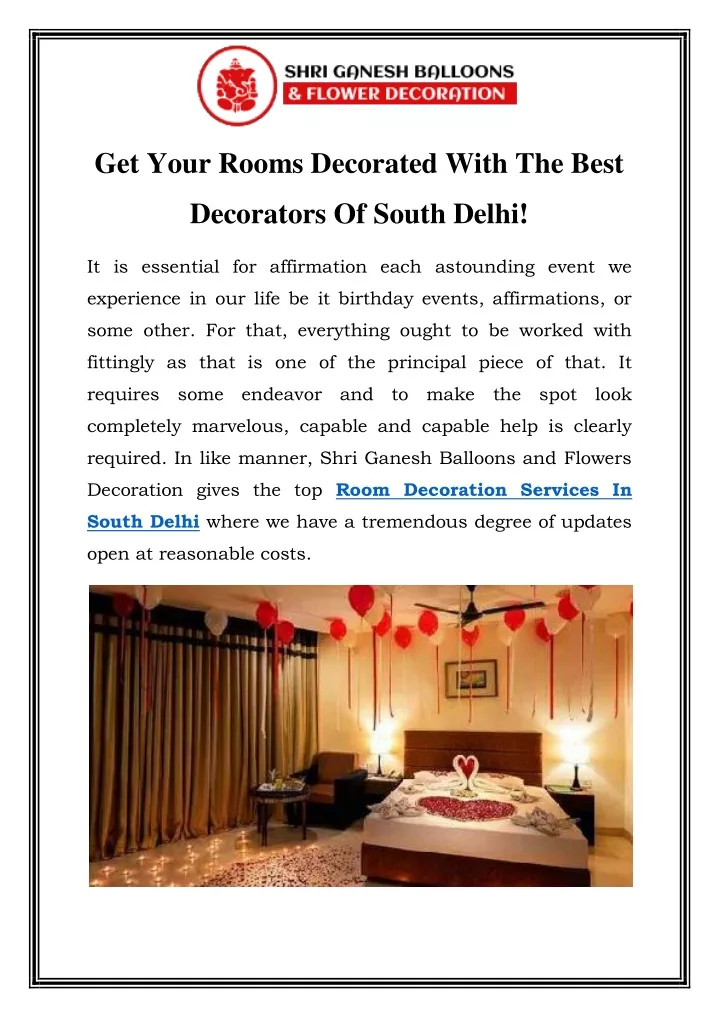 get your rooms decorated with the best