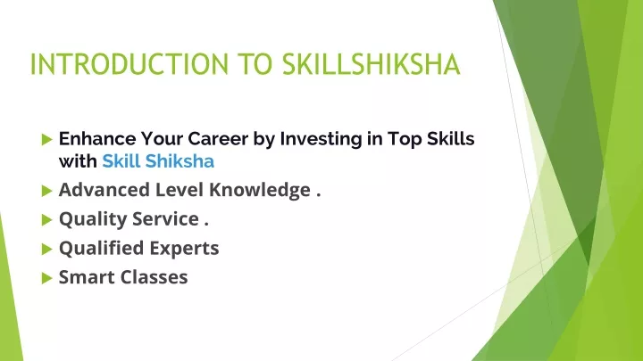 introduction to skillshiksha