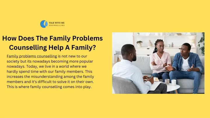 how does the family problems counselling help