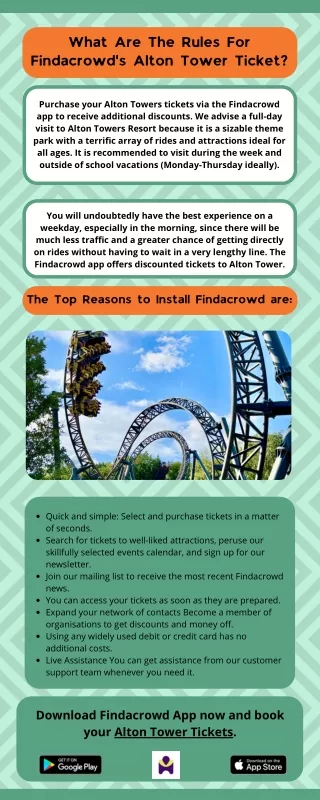What Are The Rules For Findacrowd's Alton Tower Ticket?
