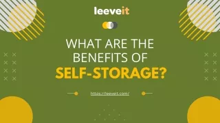 What Are the Benefits of Self-Storage