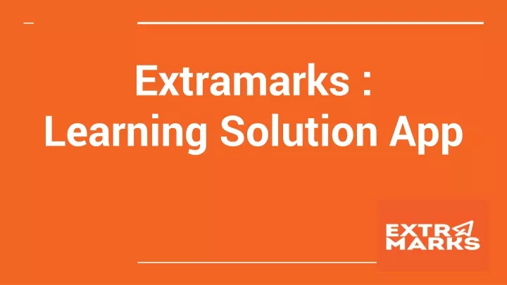 extramarks learning solution app