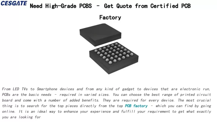 need high grade pcbs get quote from certified