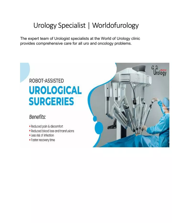 urology specialist worldofurology urology
