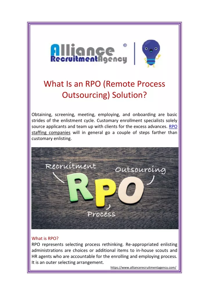 what is an rpo remote process outsourcing
