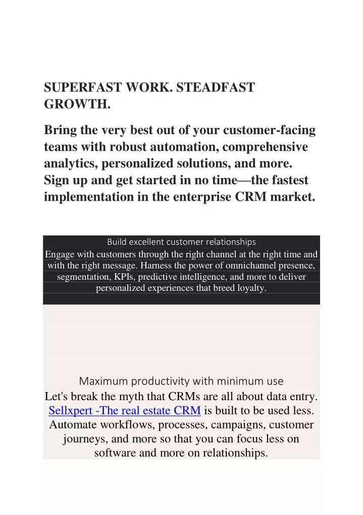 superfast work steadfast growth