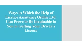 Licence Assistance Online Can Prove to Be Invaluable to Getting Driver’s Licence