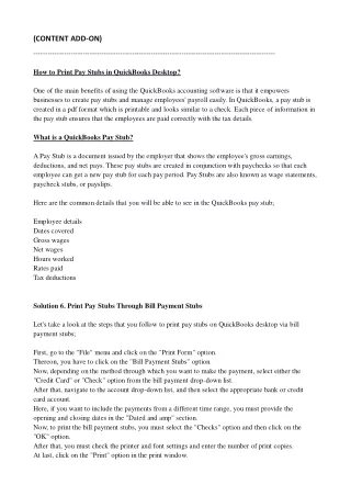 How to Print Pay Stubs in QuickBooks Desktop