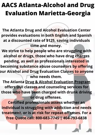 Drug and Alcohol Evaluation-Atlanta | Georgia | AACS Atlanta