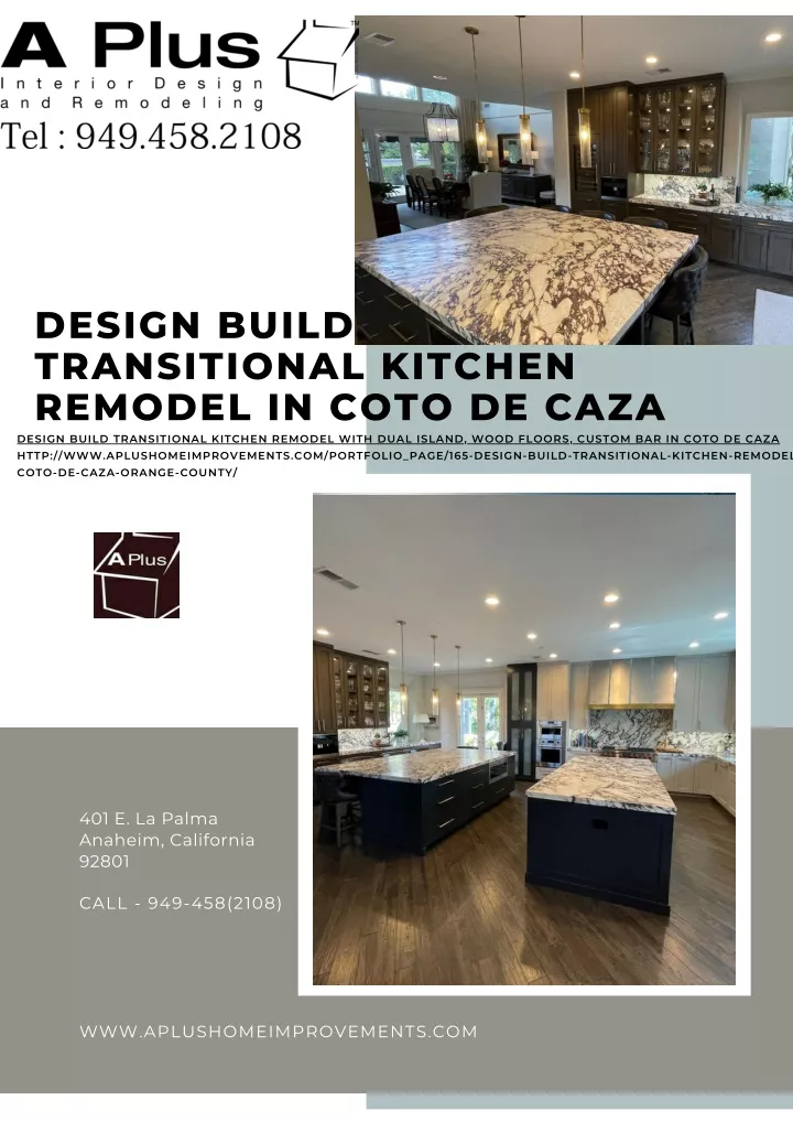 design build transitional kitchen remodel in coto