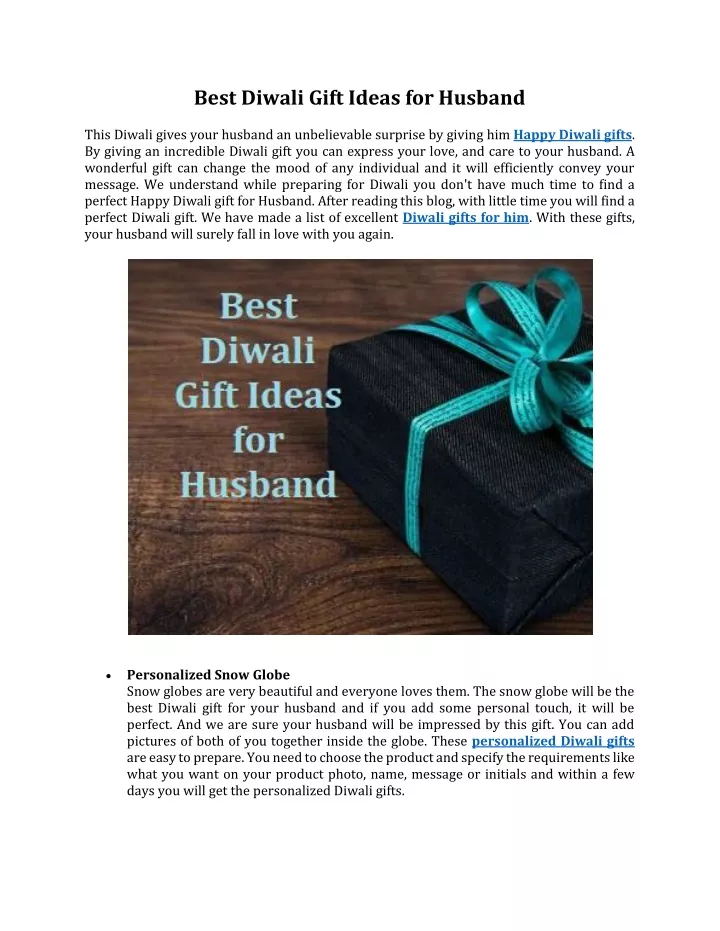 best diwali gift ideas for husband