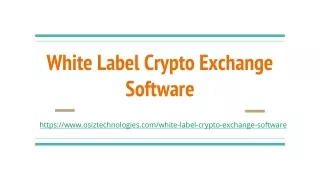 white label crypto exchange software