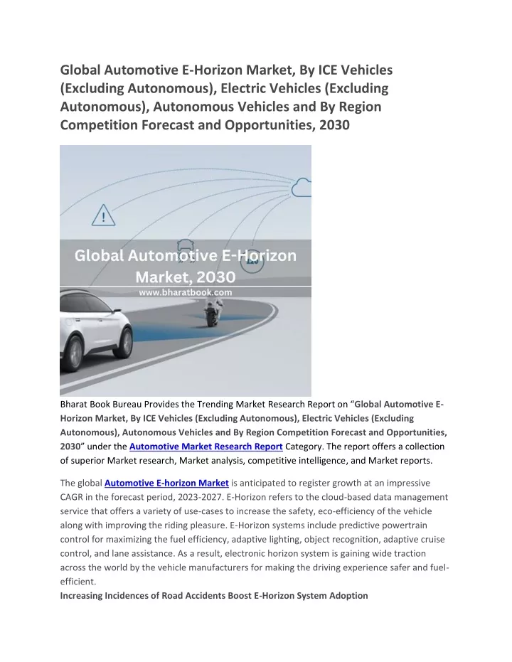 global automotive e horizon market