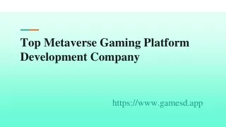 Metaverse Gaming Development