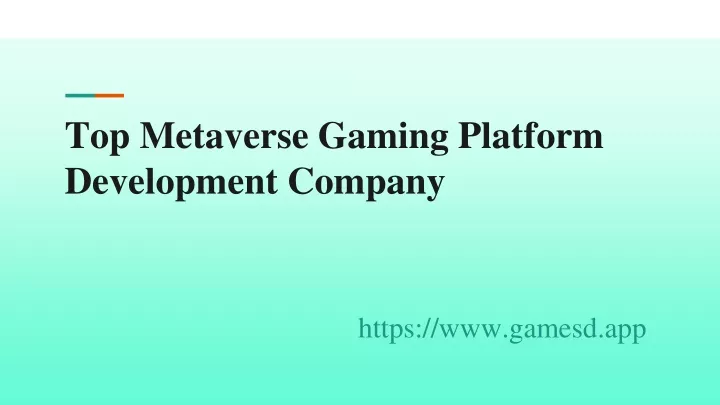 top metaverse gaming platform development company