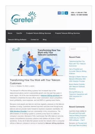 Transforming How You Work with Your Telecom Customers