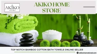 BAMBOO COTTON BATH TOWELS
