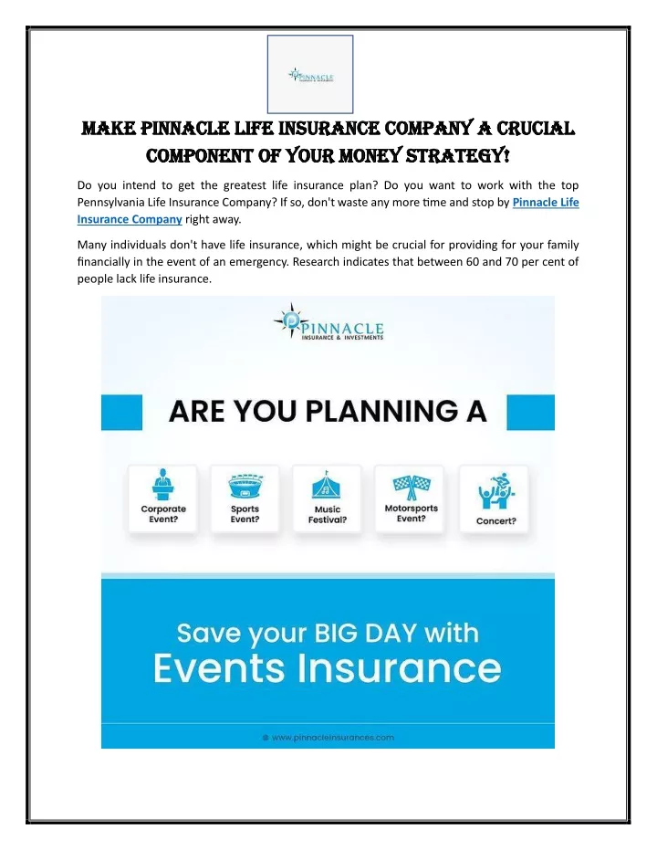 make make pinnacle life insurance company