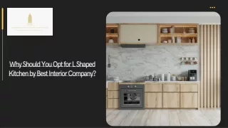 Why Should You Opt for L Shaped Kitchen by Best Interior Company