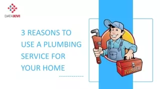 3 Reasons to Use a Plumbing Service for Your Home
