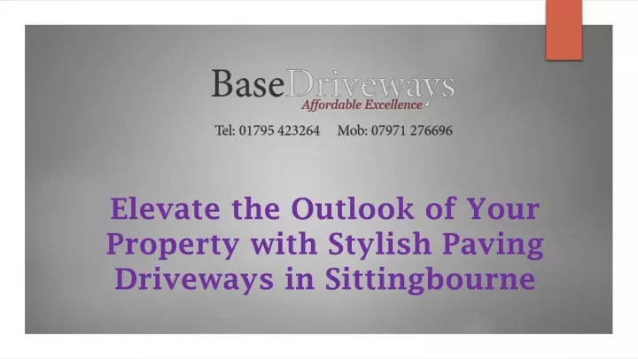 elevate the outlook of your property with stylish