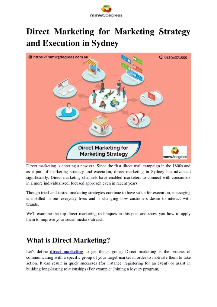 direct marketing for marketing strategy
