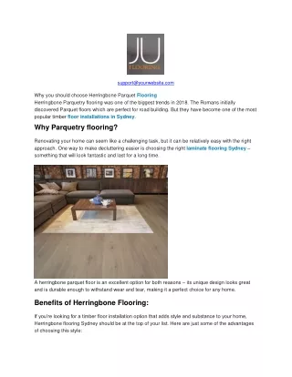 Benefits of Herringbone Flooring