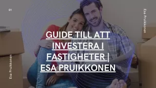 Investera I Fastigheter | Esa Pruikkonen