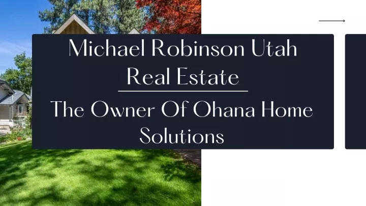 michael robinson utah real estate