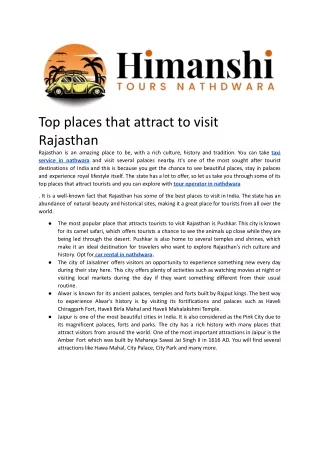 top places that that attract to visit rajasthan.docx