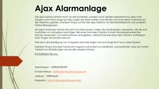 ajax alarmanlage