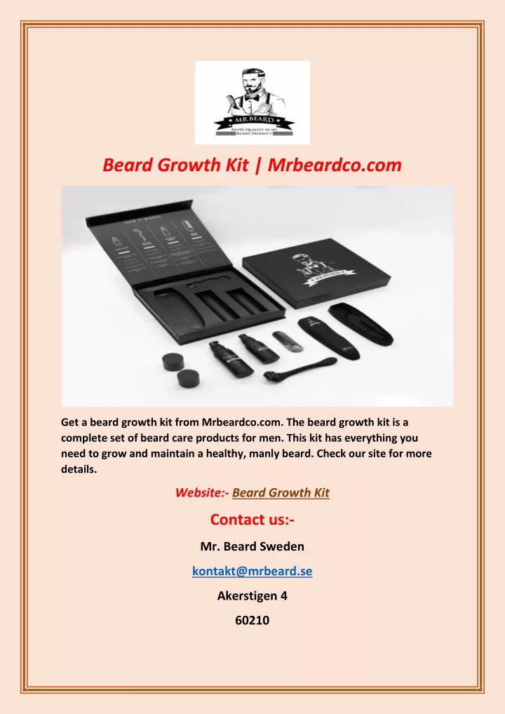 beard growth kit mrbeardco com