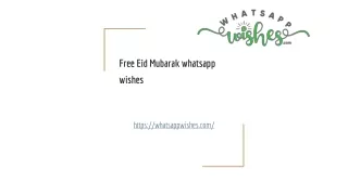 Free Eid Mubarak whatsapp wishes