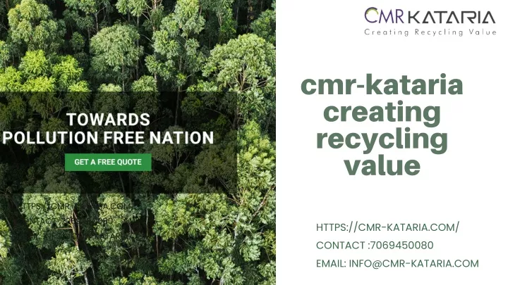 cmr kataria creating recycling value