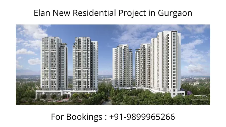 elan new residential project in gurgaon