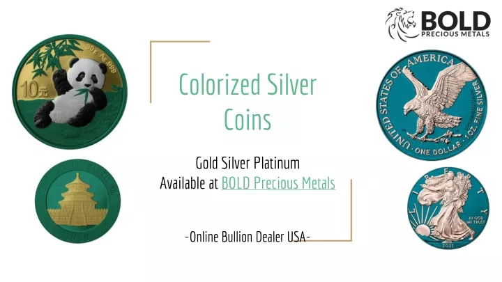 colorized silver coins