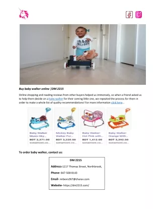 buy baby walker online | DM 2215