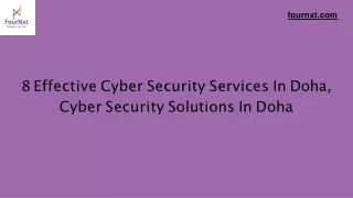 Cyber Security Solutions in Doha | Cyber Security Services in Doha | Fournxt