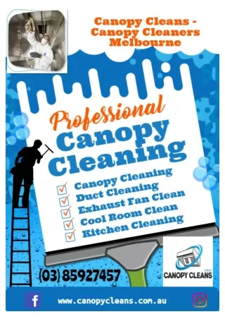 Canopy Cleans - Canopy Cleaning Melbourne