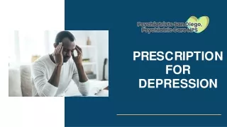 prescription for depression