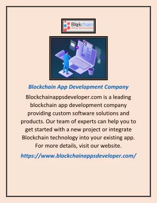 blockchain app development company