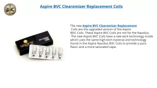 aspire bvc clearomizer replacement coils