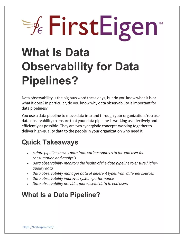what is data observability for data pipelines