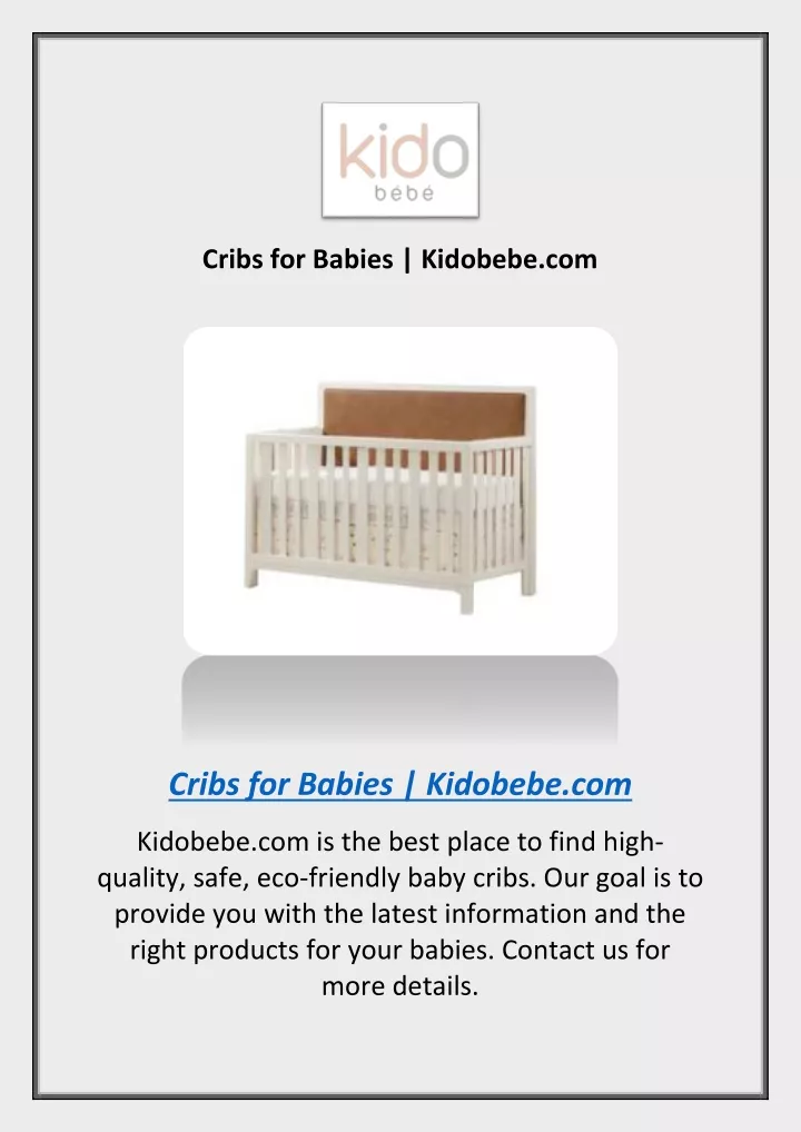 cribs for babies kidobebe com