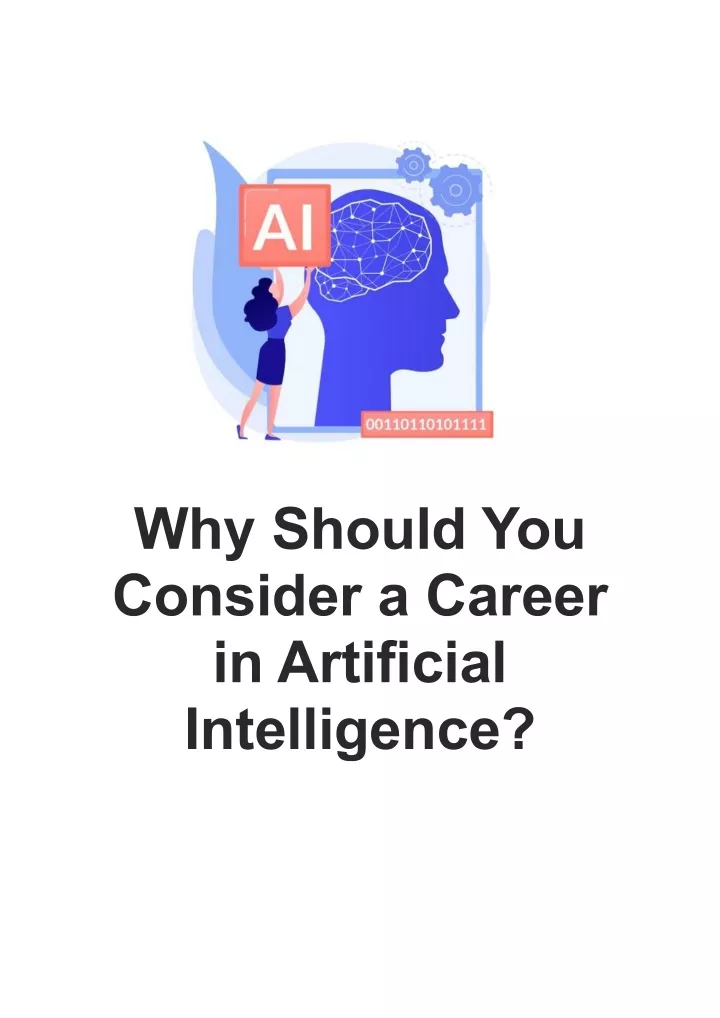 why should you consider a career in artificial