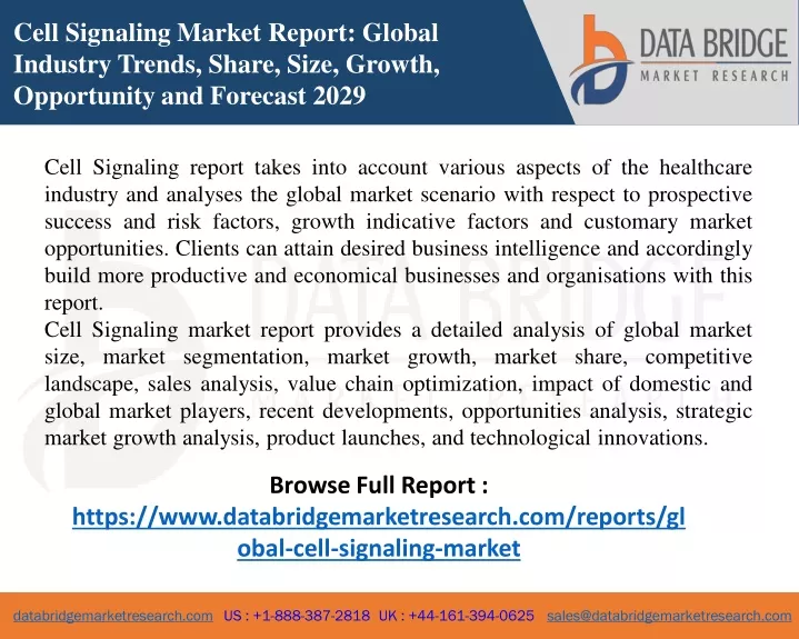 cell signaling market report global industry