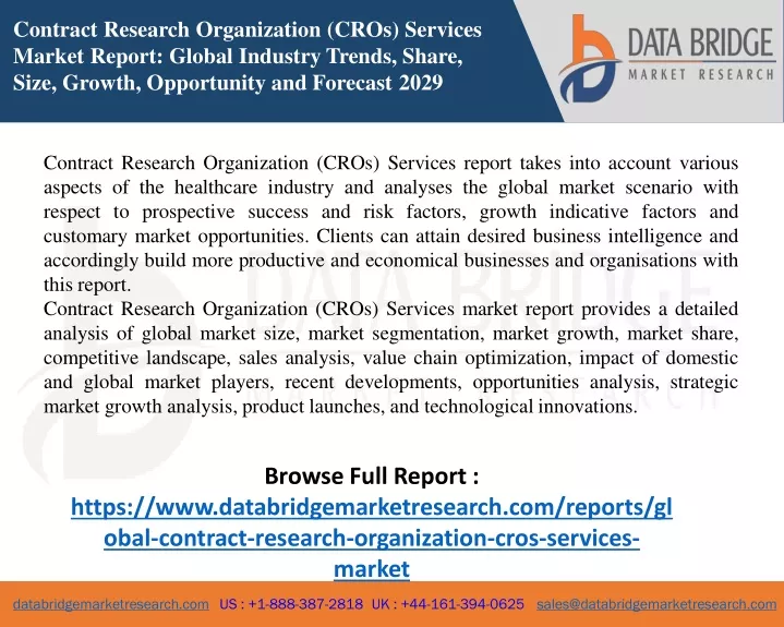 contract research organization cros services