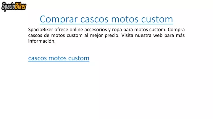 comprar cascos motos custom