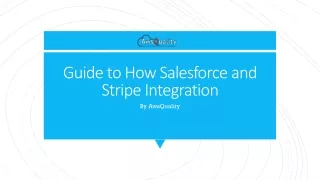 Guide to How Salesforce and Stripe Integration